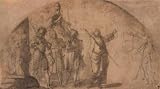 Ventura Salimbeni (St. Catherine of Siena Pope Gregory XI leads. Rome) Art Poster Print - 13