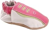 Infant Girls' Robeez Sporty (C M Infant in White/Fuchsia)
