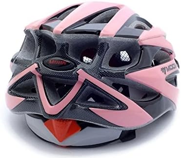 Riding Equipment Mountain Riding Unisex Helmet Bike Helmet MTB Road Bike Bicycle Cycling Helmet Safety Head Protector Ultralight and Integrally Molded 21 Air Vents Size Medium (Pink)