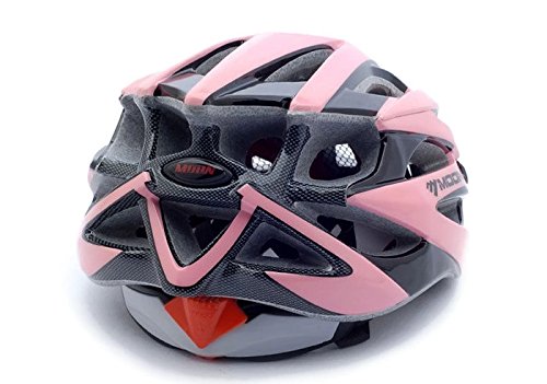 Riding Equipment Mountain Riding Unisex Helmet Bike Helmet MTB Road Bike Bicycle Cycling Helmet Safety Head Protector Ultralight and Integrally Molded 21 Air Vents Size Medium (Pink)