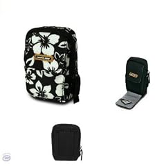 Ex-Pro Schwarz-wei�e Designer Digitalkameratasche, wasserdichtes D600 Nylon, gepolstertes Innenfutter; inkl. G�rtelschlaufe und Schulterriemen; f�r Acer, Agfa, Canon, Casio Exilim, Fuji Finepix, GE, Hitachi, Kodak Easyshare, Nikon Coolpix, Panasonic Lumix, Praktica, Polaroid, Olympus, Pentax Optio, Samsung Digimax, Sigma, Sony Cybershot, Traveler, Vivitar und mehr