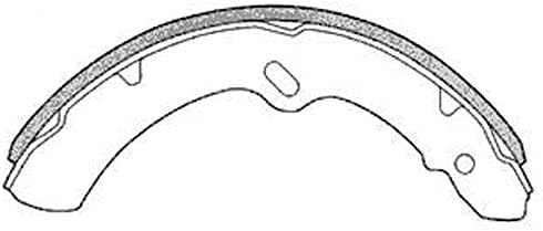 SB BS22152 - Japanese Manufactured, Premium Dust-less Brake Shoes