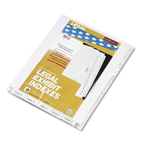 80000 Series Bottom Tab Legal Index Dividers, Label Exhibit A - Exhibit Z
