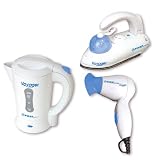 Produkt-Bild: TZS FIRST AUSTRIA REISESET WASSERKOCHER/B&Uuml;GELEISEN/HAARTROCKNER FA-5107 BLAU/WEISS