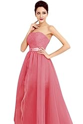 Sexy A-line Strapless Chiffon Cocktail Lace Homecoming Dress/Prom Dress/Party Dress/Mini Dress 