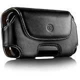 Original DLO BLACK Leather Holster HipCase Case for the Apple iPhone 3G (by AT&T (ATT)) (8gb / 16gb)