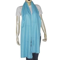 Scarves Pashmina Pure Cashmere Winter Accessories India Clothing 86 x 30 inches (pstl037)