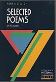 W.H. Auden, selected poems : notes