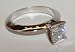 1.01 ct PRINCESS CUT DIAMOND engagement RING