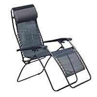 Faulkner Standard Recliner Black Mesh with Padded Arms
