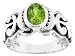 1.15CT PERIDOT STERLING SILVER RING