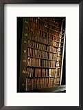 Bookshelf in Long Room of Historic Trinity College, Dublin, Ireland Framed Photographic Poster Print by Martin Moos, 17x21