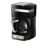 Programmable 12-cup Coffee Maker, Stainless Steel, Black