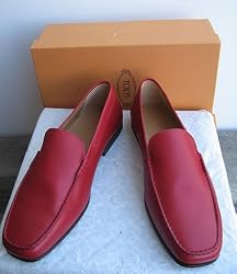Tod's Men Texture Leather Capri Moc Loafers Shoes 10 US Size 11