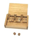 Travellers Mini Shut the Box - Wooden coloured Dice