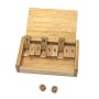 Traveller's Mini Shut the Box - Wooden coloured Dice