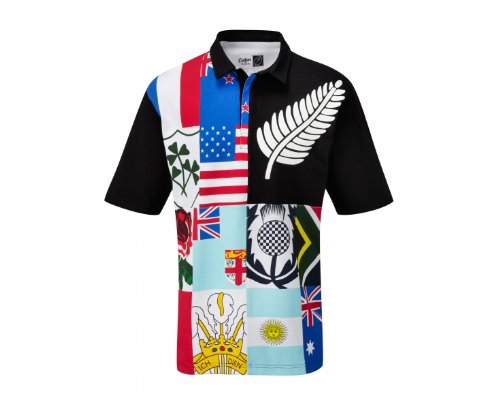 COTTON TRADERS Printed Rugby New Zealand Men's Shirt, Multi Coloured, L - size L COTTON TRADERS Printed Rugby New Zealand Men's Shirt, Multi Coloured, L - size L