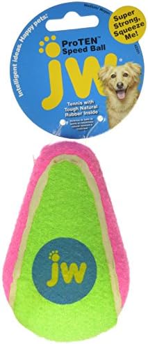 JW Pet Company 42201 Proten Speed Ball for Pets, Medium, Assorted Colors (Green/Pink or Green/Blue)