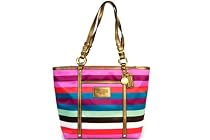 COACH OUTLET コーチアウトレット マルチストライプトート F14009 B4/MC 【NB】