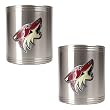 Phoenix Coyotes NHL 2pc Stainless Steel Can Holder Set- Primary Logo