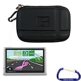 Gizmo Dorks Hard EVA Cover Case (Black) and Screen Protector with Carabiner Key Chain for the Garmin Nuvi 1450 and 1490 Series