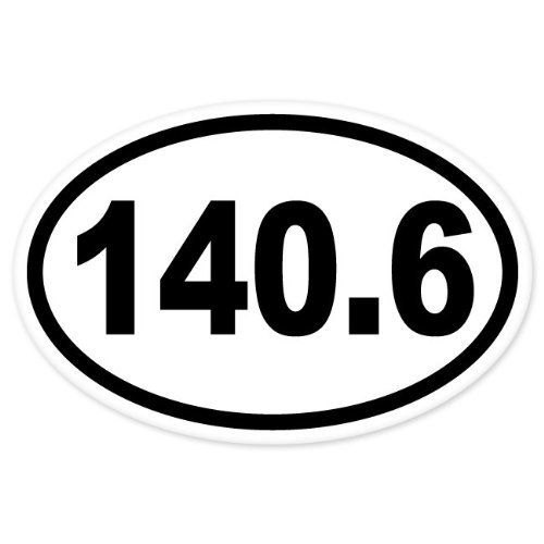 140.6 Ironman Triathlon Run car bumper window sticker 5