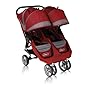 Baby Jogger City Mini Double Stroller - Crimson/Gray
