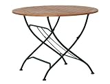Siena Garden Romana Kl.Tisch 100cm rd. Gest.:sw/Euk.FSC pure