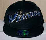 Washington Wizards Black Script Logo Flex Fitted Hat Cap