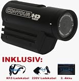 Contour HD 1080 p Full HD Helmkamera Kamera, Camcorder ContourHD 1080p Set: inkl. 2. Akku + KFZ Ladekabel + 220 Netzteil (TSGPS)