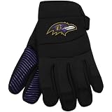 NFL McArthur Baltimore Ravens Black Deluxe Utility Work Gloves