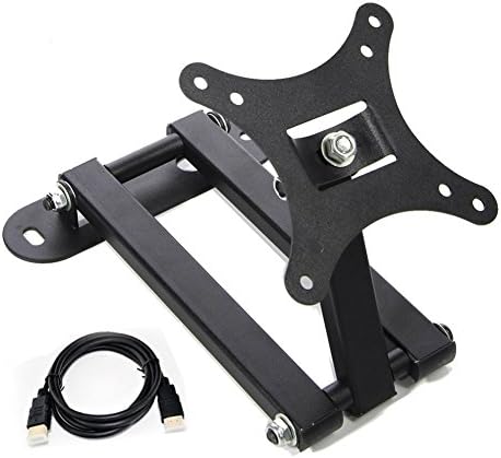 TV Wall Mount,Tecinx Articulating Tilt Swivel Full Motion TV Wall Mount with 14" Extension Arm for Most 14-24 inch LED LCD Flat Panel Screens VESA 100 x 100 mm Comes with 6 Ft HDMI Cable