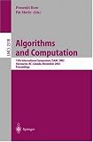 Algorithms and Computation: 13th International Symposium, ISAAC 2002 Vancouver, BC, Canada, November 21-23, 2002, Proceedings