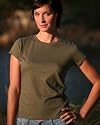 A.S. Women's 100% Certified Cotton Organic Tshirt - Olive Green
