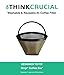 Think Crucial Replacement Filter Compatible with Ninja Coffee Filter, Fits Ninja Coffee Bar Systems Model, Washable and Reusable - Bulk (1 Pack)