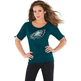 Touch by Alyssa Milano Philadelphia Eagles Women's Split Sleeve Top Medium