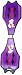 THE WAVE STREET SURFING VIGOR BOARD IN PURPLE