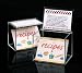 Acrylic Recipe Box /4" x 6" Index Cards