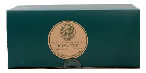 Aloha Island Coffee KONA-PODS - Estate Blend Medium Roast, Kona Hawaiian Blend Coffee... by Coffee Pods
