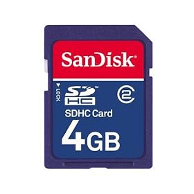 SanDisk SDSDB-4096-A11 4GB SDHC Memory Card (Blue)