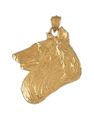 CleverEves 14K Gold Pendant Collie Dog 12.4 - Gram(s)