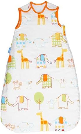 Gro-bag 6-18m Hippo Hop and Spot Design Baby Day & Night Twin Pack 1.0 & 2.5 Tog