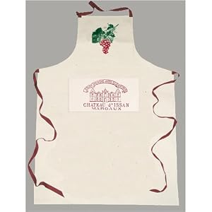 Chateau D'Issan Margaux label canvas Sommelier Wine Steward Apron French