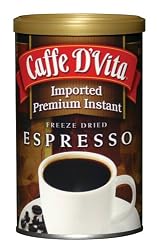 Caffe D'Vita Imported Instant Espresso, 3-Ounce Canisters (Pack of 6)