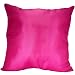 Solid Color 18"x18" Decorative Silk Throw Pillow Cover-Hot Pink