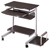Techni Mobili Mobile Compact Computer Desk - Espresso