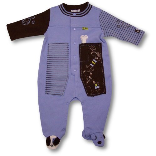 LeTop Baby Boys Footed Coverall ~ Playful Puppy SIZE 6 months