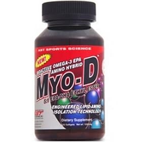 AST Sports Science  Bioactive Omega-3 EPA Amino Hybrid, Myo-D , 120 softgels