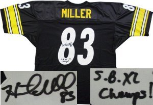 Heath Miller Pittsburgh Steelers NFL Hand Signed Authentic Style Black Jersey