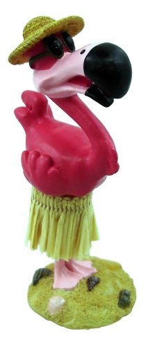MINI DASHBOARD DOLL PINK FLAMINGO - HAWAIIAN GIFTS